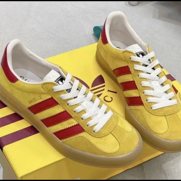 adidas originals x Gucci Gazelle Men's casual sneakers yellow - Picture 5 of 6